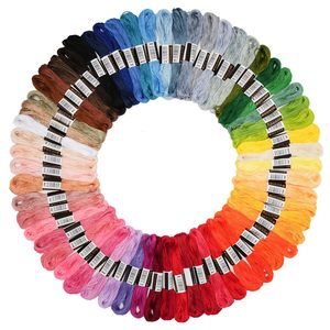 Hilos de Bordar de Algodón para Punto de Cruz Hechos a Mano, 24 Colores, 8m - Product Image 1