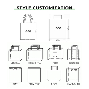 Borse in tessuto femminile con manico da donna borse Tote di colore blu bianco classico cinese - Product Image 2