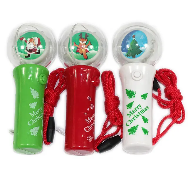 LED Flashing Happy Christmas Spinning Magic Stick Toys Light up Mini Easter Egg Spinning Wand Toy Necklace with lanyard for Kids