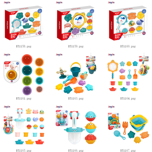 Jouet de <span class=keywords><strong>bain</strong></span> pour bébé, jeu d'eau avec animaux et bateaux en Silicone, pour la baignoire, la piscine, éducatif - Product Image 4