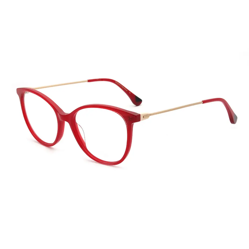 2022 Eyewear Frame Anti Blue Light Glasses Blocking TR90 Women Red Cat Eye Optical Glasses