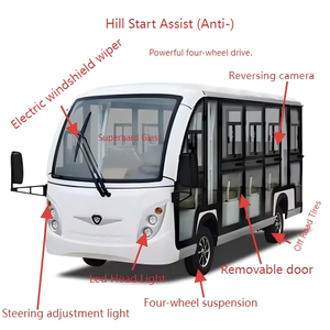 Train touristique miniature électrique de luxe personnalisé à 14 places, navette, <span class=keywords><strong>bus</strong></span>, voiture de tourisme pour le campus - Product Image 2