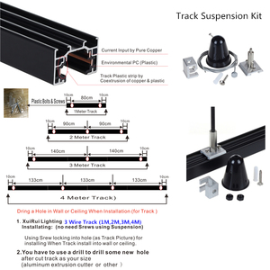 Bán buôn Spotlight theo dõi 3 Dây <span class=keywords><strong>Single</strong></span> phase chiếu sáng theo dõi LED Spotlight chiếu sáng theo dõi hệ thống - Product Image 4