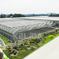 Serre commerciale multi-spans de 1000 m2 pour l'agriculture à grande échelle
