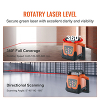 Vente en gros Niveau laser rotatif 1650ft 360 degrés Niveleur laser rouge à nivellement automatique