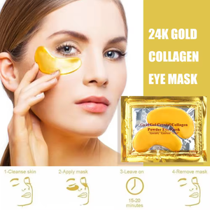 Parches de Hidrogel de Colágeno y Cristal Para Contorno de Ojos con Oro de 24K de Marca Privada Hidratantes Antiarrugas - Product Image 5