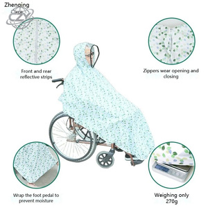 Poncho de pluie pour fauteuil roulant, imperméable, coupe-vent, cape de pluie pour personnes âgées, léger, respirant, pour usage extérieur - Product Image 1