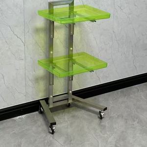 Chariot de salon de coiffure, petit chariot, chariot de barbier, chariot à outils pliable spécial salon de coiffure, chariot en acrylique - Product Image 6