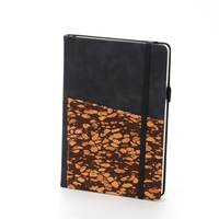 Cuaderno Ecológico y Sostenible de Tapa Dura de Corcho y Cuero PU A5, Diario para Negocios, Oficina, Reuniones Ejecutivas