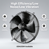 Ventilateur axial haute performance 450 mm à faible bruit, grand débit d'air, haute pression, avec grille métallique, pour ventilation de compresseur d'air