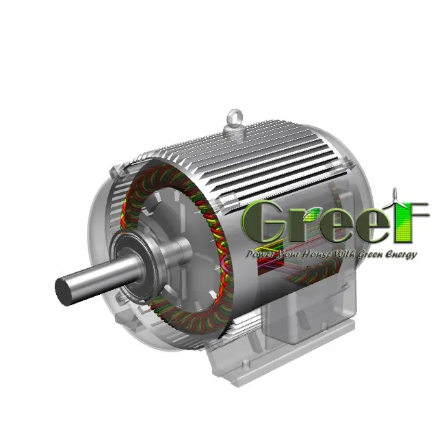 30kw 400rpm gerador de ímã permanente, alternador elétrico sem escova, motor de ímã permanente de baixa rpm