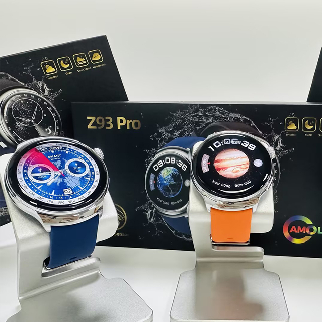 Z93 Pro 1.52" IPS Round Smart Watch IP67 Waterproof 250mAh Battery GPS Heart Rate Monitor Fitness Tracker for Men Android/iOS