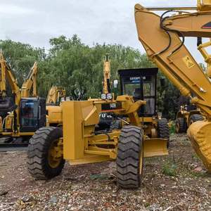 Niveleuse d'occasion de haute qualité CAT140H 140G 140K, 25 tonnes, moteur Cummins 103 kW, pour préparation des terres agricoles et chantiers de construction - Vente chaude - Product Image 1