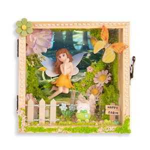 Kit de escena en miniatura del país de las maravillas misteriosas, artesanía de madera para niñas, juguete educativo, adorno de escritorio - Product Image 5