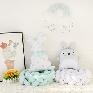 Prix bas réglable bébé Nouveau-Né Mignon Confortable Noué Tressé En Peluche <span class=keywords><strong>Lit</strong></span> Protection Oreiller <span class=keywords><strong>de</strong></span> <span class=keywords><strong>lit</strong></span> - Product Image 2