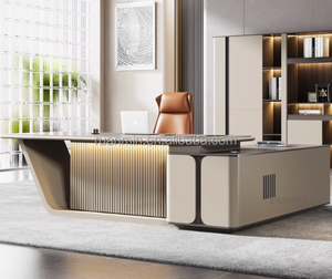 Wholesale Wooden Work <strong>Office</strong> <strong>Table</strong> <strong>Office</strong> Desk Furniture Modern L Shape Boss CEO Management <strong>Office</strong> Desk - Product Image 4