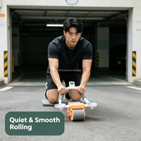 Rouleau Abdominal Auto-Rétractable pour Entraînement Fitness à Domicile – Équipement de Musculation Abdominale pour Adultes (Hommes et Femmes) – Outil Amincissant et Brûle-Graisse pour la Taille