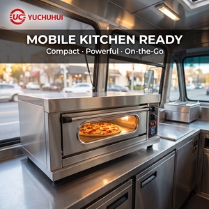 Forno Elettrico Industriale a Singolo Piano con 2 Vassoi in Acciaio Inox 304 |   Porta Completamente in Vetro |   Pane e <span class=keywords><strong>Pizza</strong></span> da Forno |   Cucina Commerciale - Product Image 2
