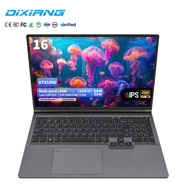 2026 Hot Selling Laptops Big Storage 8/16/32GB +128GB/512GB/1TB 6th I7 P106 Ordinateur Portable HD 1920*1080 Screen Notebook