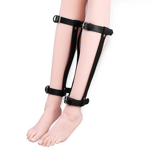 HM vibratör seks oyuncakları kadın için fetiş Slave Cosplay BDSM deri jartiyer kemer bacak buzağı esaret seksi buzağı bandajlar - Product Image 3