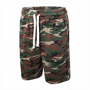 Pantalones Cortos Cargo para Hombre, Tejidos, con Cordón Ajustable, Cintura Alta, Personalizados, para Gimnasio, 100% Algodón Orgánico, Estampado Vintage Ecológico - Product Image 3