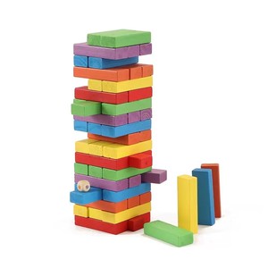 Blocchi <span class=keywords><strong>di</strong></span> <span class=keywords><strong>Legno</strong></span> <span class=keywords><strong>di</strong></span> Faggio Naturale all'Ingrosso, Giochi da Tavolo con <span class=keywords><strong>Torre</strong></span> Impilabile, Blocchi <span class=keywords><strong>di</strong></span> Costruzione in <span class=keywords><strong>Legno</strong></span>, Giocattoli per Bambini, <span class=keywords><strong>Gioco</strong></span> da Esterno - Product Image 2