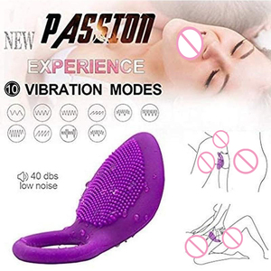 Anneau de pénis vibrant Clitoris stimulateur G Spot jouets sexuels pour Couple <span class=keywords><strong>Vibro</strong></span> retard lécher <span class=keywords><strong>vagin</strong></span> orgasme serrure manchon fin vibrateur - Product Image 2