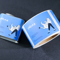Étiquettes personnalisées pour aliments pour animaux de compagnie, format standard, autocollantes, impression sur mesure, rouleaux d'autocollants, papier texturé mat, autocollant pour bouteille avec dorure à chaud