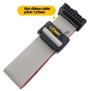 OEM & ODM IDC коннектор настраиваемая длина <span class=keywords><strong>2</strong></span>,54 шаг <span class=keywords><strong>2</strong></span>*5 10 контактов серая плоская лента гибкий кабель в сборе - Product Image 2