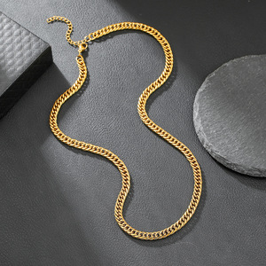 Stainless Steel Chain <b>Necklace</b> Geometric Design Adjustable Unisex Fashion Jewelry Daily Wear - Product Image 2