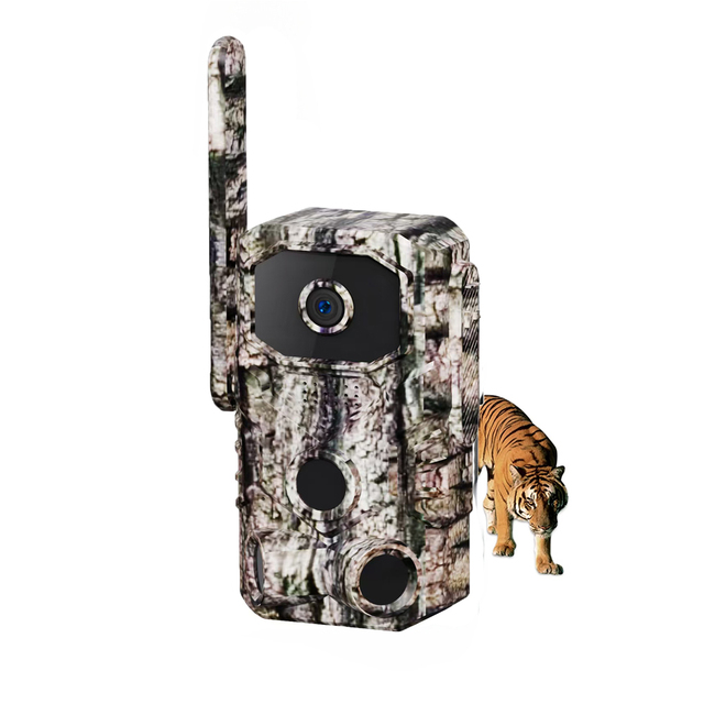 Cloud Cellular Wireless Wild Scouting Game Trail Camera GPS 940NM No Glow IR LEDs Free Sim Card IP65 4G LTE Hunting Trail Camera