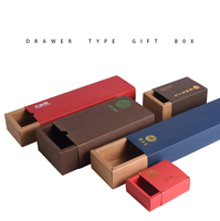 Nouvelle boîte d'emballage personnalisée pour chaussettes, sous-vêtements, serviettes, quatre couleurs imprimées, mini tiroir transparent
