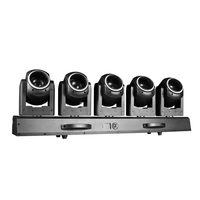 Projecteur LED RGBW Tornado à 5 têtes ZY, contrôle DMX512/sonore, en alliage d'aluminium pour DJ, concerts, soirées, clubs - IP Other Rated