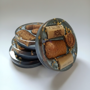 Posavasos de resina diseñado para decoración del hogar de primera calidad, que ofrece un estilo elegante con una superficie protectora y duradera. - Product Image 1