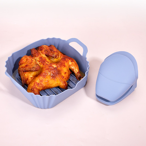 Nuevo Revestimiento de <span class=keywords><strong>Silicona</strong></span> Cuadrado de 7.87 Pulgadas para Freidora de Aire, Reutilizable, Olla de <span class=keywords><strong>Silicona</strong></span> para Freidora de Aire para Hornear en la Cocina - Product Image 2