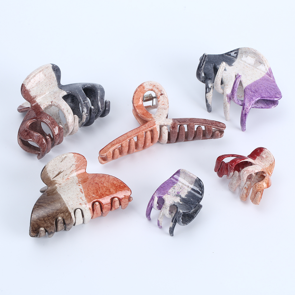 Оптовая продажа, модные и простые заколки для волос различных дизайнов, матовые густые волосы