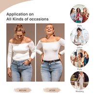 Shapewear en plastique avec dentelle Culotte amincissante Body Shaper Buttoned Tummy Control Butt Lifting Mid Length Shorts
