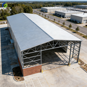 Bâtiment métallique industriel 150x200x25 pour hangar agricole, showroom automobile, centre de données à travée libre, à assemblage rapide - Product Image 1