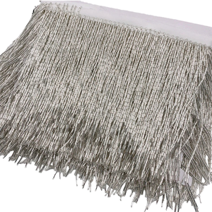 Flecos de Cuentas de Vidrio Pesado de 9 Metros y 15 cm, en Dorado, Plateado y Negro, Tamaño Personalizable, Marca Personalizable para Cortinas, Venta al Por Mayor - Product Image 1