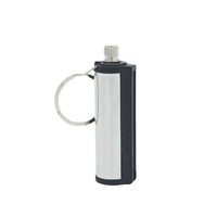 Allume-feu classique au kérosène et à silex pour survie en extérieur, randonnée, camping, durable, en métal, rechargeable, porte-clés