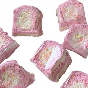 Jouet anti-stress sensoriel en caoutchouc souple en forme de pain grillé, jouet de décompression carré, Mochi à presser, cadeau - Product Image 2