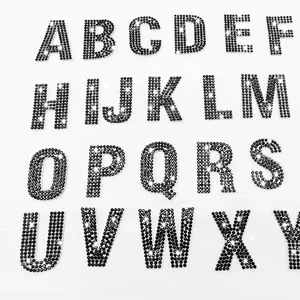 Lettere strass di cristallo con lettere adesive 26 lettere strass con cristalli a caldo lettere strass