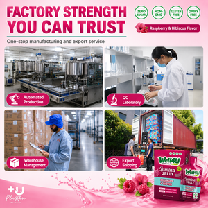 Snacks Saludables: Caramelos <span class=keywords><strong>de</strong></span> Gelatina <span class=keywords><strong>de</strong></span> Hibisco y Frambuesa con Colágeno, Bajos en Calorías, Dulces y Masticables, Proveedor al por Mayor - Product Image 3