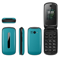 Teléfono Móvil Flip F4 de 1.77 Pulgadas con Cuatro Bandas GSM