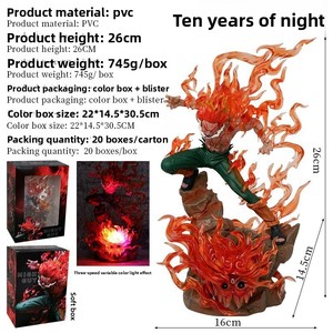 Figura Coleccionable de PVC de <span class=keywords><strong>Might</strong></span> <span class=keywords><strong>Guy</strong></span> de Naruto, Forma de Ocho Puertas, con Efecto de Fuego, Estatua de Anime, Venta al Por Mayor - Product Image 6