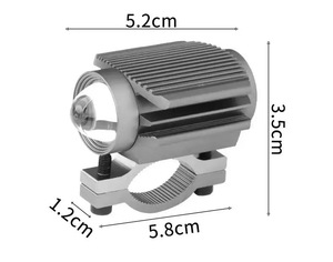 Pièces de moto, phare double lumière pour moto et voiture, projecteur LED super lumineux, lentille à lumière puissante, phare antibrouillard pour véhicule électrique - Product Image 2