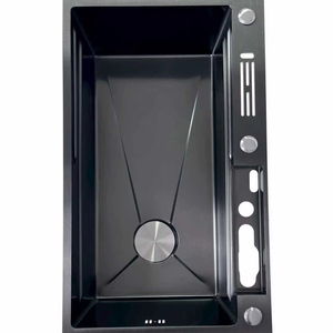 Duy Nhất Bát Sâu Splash-Proof Thép Không Gỉ Rau Rửa Lưu Vực Với Vòi Nước Làm Bằng Tay Cho Nhà Bếp Sử Dụng - Product Image 4