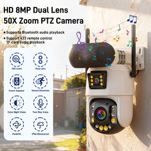 กล้องวงจรปิดไร้สาย Wifi IP รุ่นใหม่ ความละเอียด 1080P กล้องมินิ PTZ รองรับเสียงสองทาง รองรับ<span class=keywords><strong>เพลง</strong></span> 4K ซิมการ์ด 4G ซูมแบบออปติคอล - Product Image 3