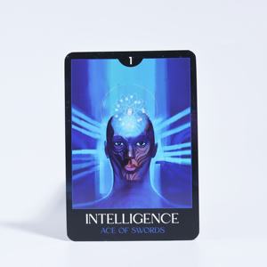Cartes <span class=keywords><strong>de</strong></span> tarot personnalisées Affirmation Nightmare Before Christmas, bords dorés, jeu d'<span class=keywords><strong>oracle</strong></span> - Product Image 3