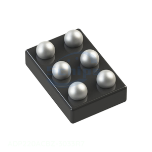 Authorized Distributor Power Management (PMIC) IC REG LIN 3V/3.3V 200MA 6WLCSP Electronic Component Chip 6 WFBGA, WLCSP ADP220AC - Product Image 1